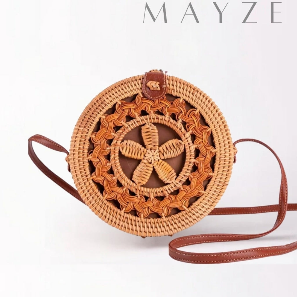 Bolsa de Praia Rattan Artesanal Darya™