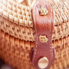 Bolsa de Praia Rattan Artesanal Darya™