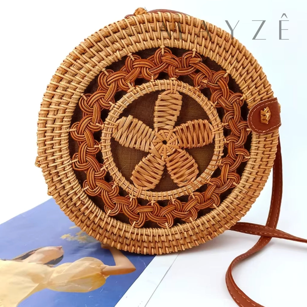 Bolsa de Praia Rattan Artesanal Darya™