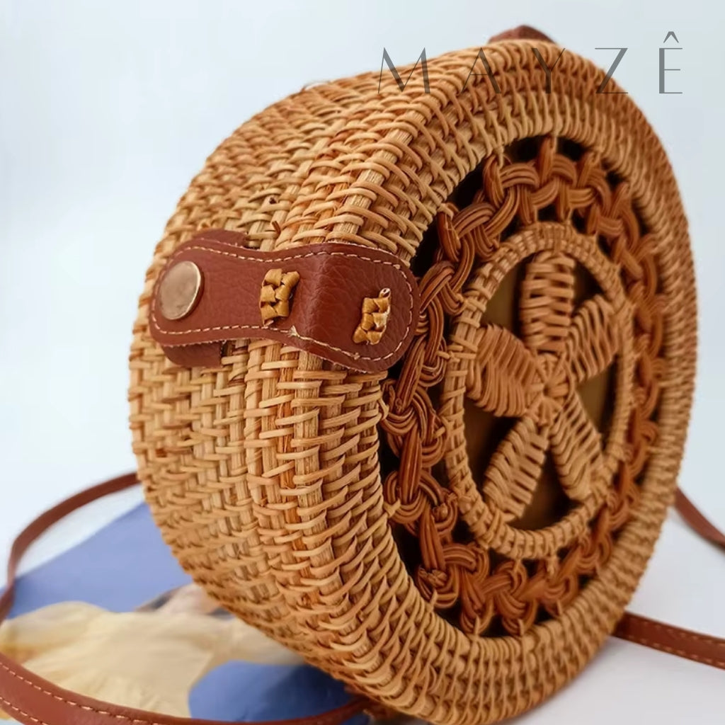 Bolsa de Praia Rattan Artesanal Darya™