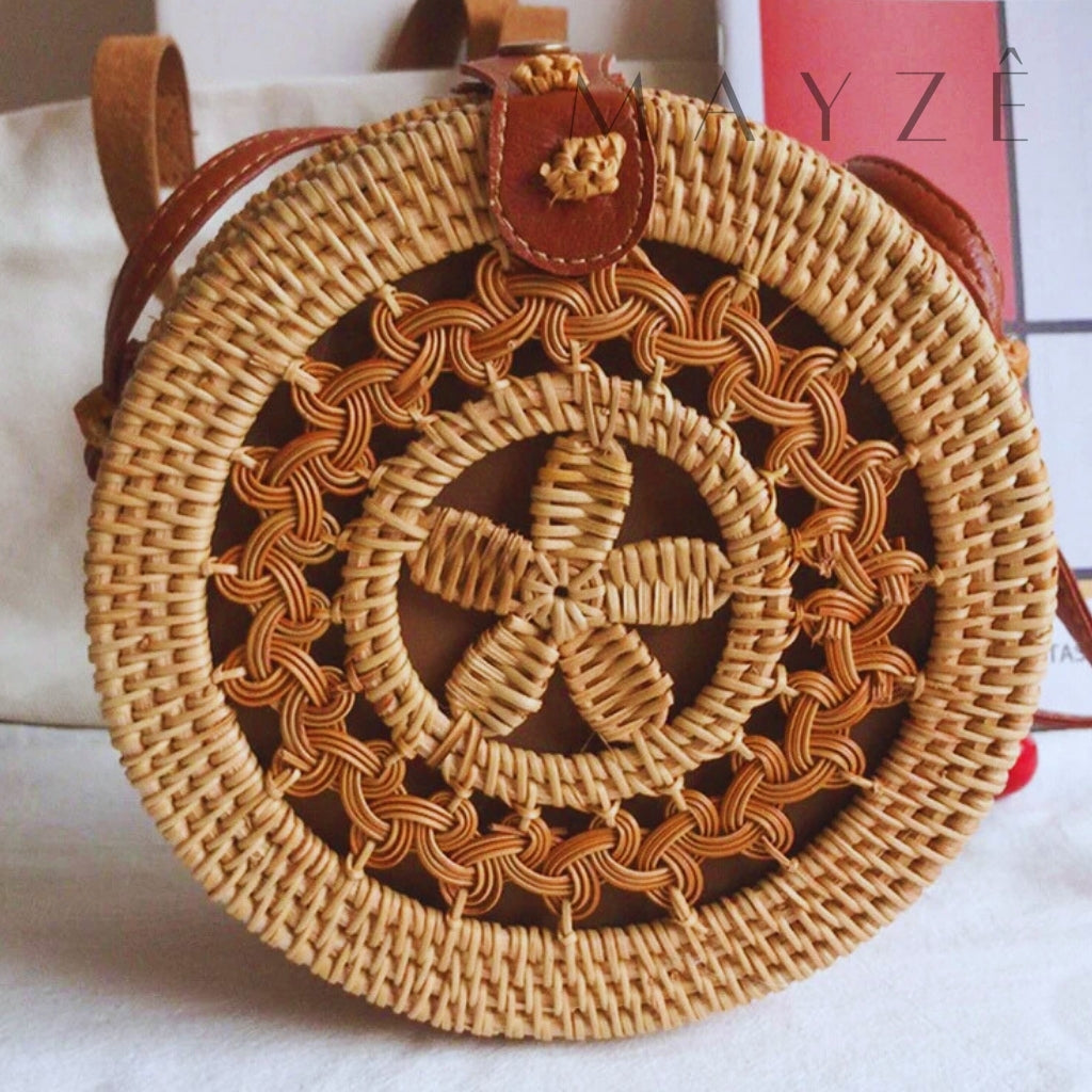 Bolsa de Praia Rattan Artesanal Darya™