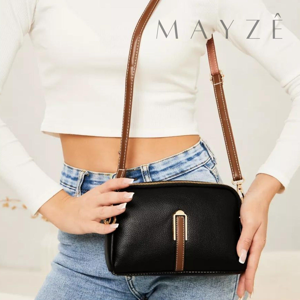 Bolsa Couro Legítimo Crossbody Clara™