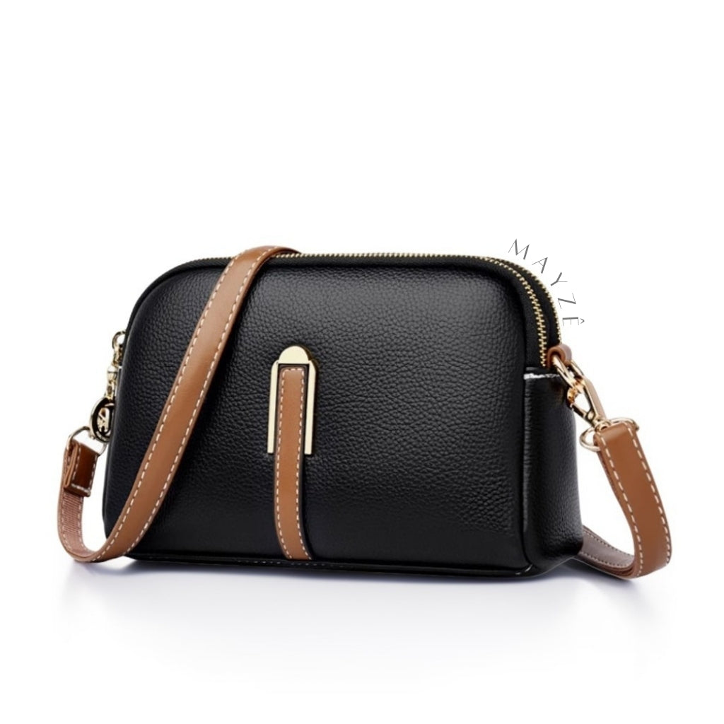 Bolsa Couro Legítimo Crossbody Clara™